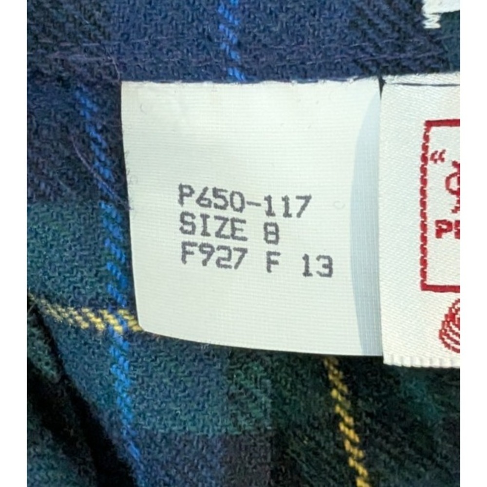 Vintage Pendleton Smith Tartan Plaid Pleated Skirt Dark Academia Preppy 29x29 - Picture 5 of 7